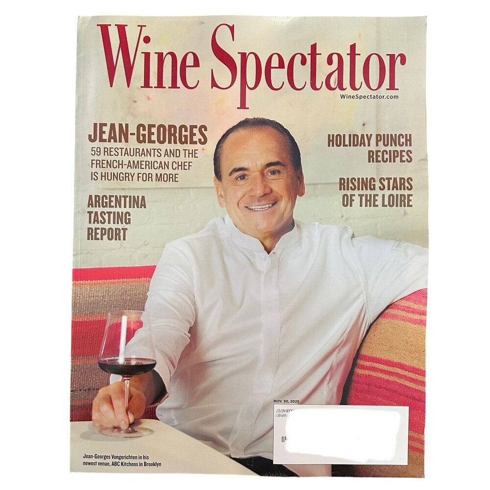 Wine Spectator Magazine November 30 2025 Jean-Georges Holiday Punch Recipes